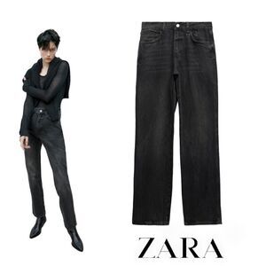 ZARA | Black | ZW THE STRAIGHT FULL LENGTH JEANS
